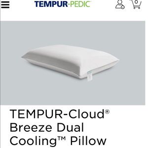NWT Tempurpedic Cloud Breeze Dual Cooling Pillow Q